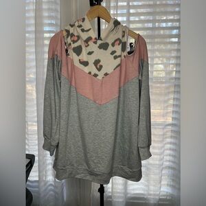 Off the shoulder hoodie